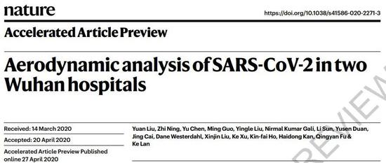 ▲論文以“加速預覽”（accelerated article preview）的形式上線（點擊文末“閱讀原文/Read More”即可訪問）