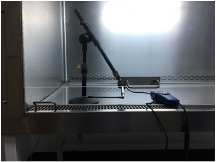 上海環境檢測咨詢服務有限公司 論生物安全柜流入風速的現場測試3