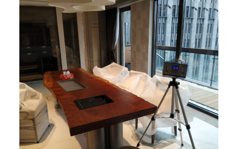 上海湯臣一品客戶室內(nèi)甲醛（空氣）檢測