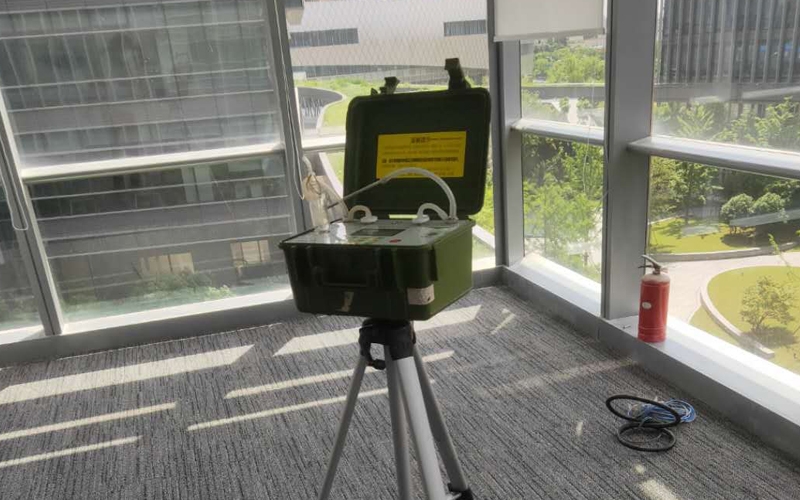 上海商務樓甲醛檢測現(xiàn)場